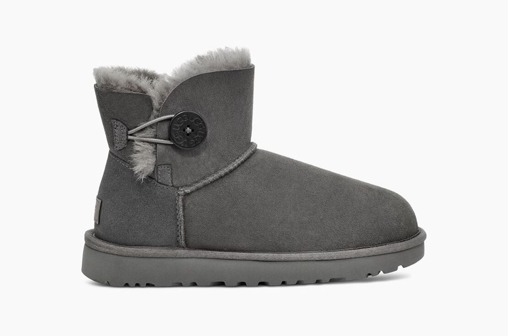 Ugg Classic Sheepskin - Womens Mini Boots - Grey - NZ (7826RJXAW)